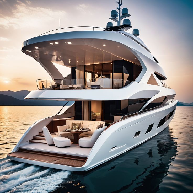 Luxury Motor Yacht on the Water